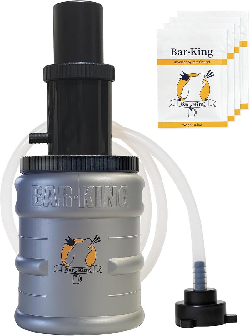 Bar-King Quick-Connect Kegerator Beer Line Cleaning kit. Now You Can Clean Your Beer Lines as Easily as Changing a Keg. (Includes Cleaning Powder) - for Standard Kegs - Image 1